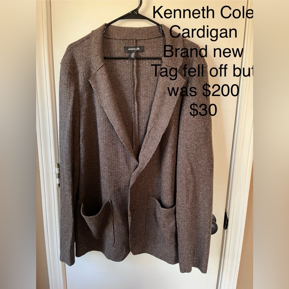 Kenneth Cole Women's Taupe Blazer Jacket